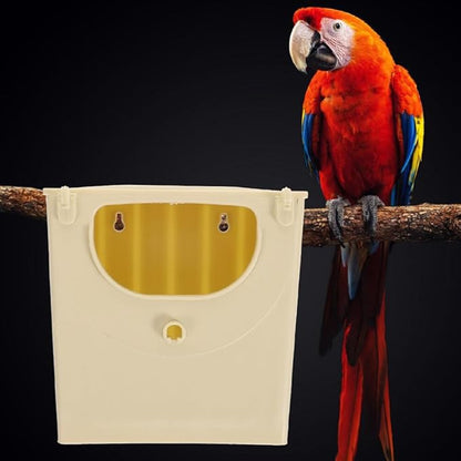 Toddmomy 5PCS Plastic Bird Nesting Box - Professional Parakeet Breeding House for Cage, Safe Hatching Box for Lovebirds, Budgies and Cockatiels, Easy to Install & Clean