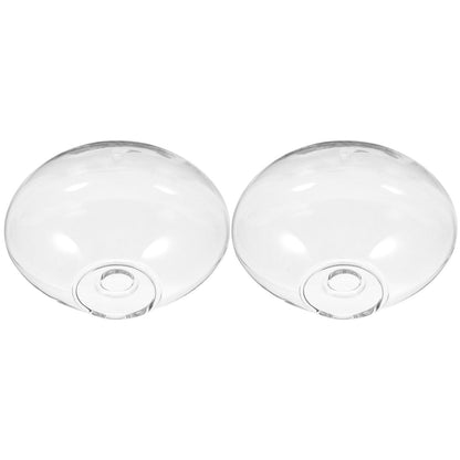 SUPVOX 2pcs Wall Mounted Glass Vase Hydroponic Planter Small Hanging Glass Terrarium Indoor Plant Holder for Home Office Décor
