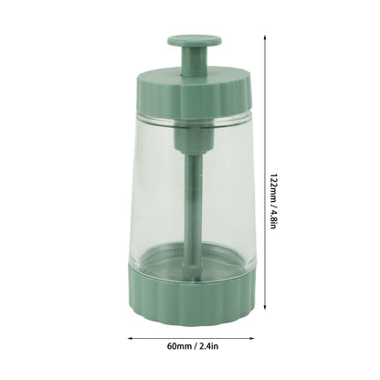 Measuring Seasoning Bottle, 2 Pack Quantitative Salt Shakers 0.5g Precise Quantitative Seasoning Bottle Salt Pepper Shaker Set for Kitchen (Green)