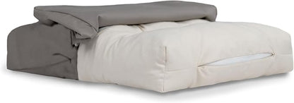 Naturepedic Organic XX-Large Pet Bed - Super Plush Dog & Cat Beds - Ultra Supportive Dog Bed Mat - Ideal Pet Bed with No Polyurethane Foam - 47" x 29" x 5"