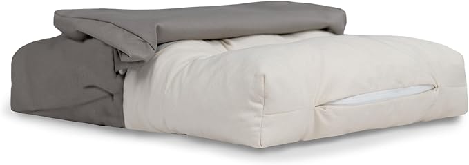 Naturepedic Organic X-Large Pet Bed - Super Plush Dog & Cat Beds - Ultra Supportive Dog Bed Mat - Ideal Pet Bed with No Polyurethane Foam - 41" x 27" x 4"
