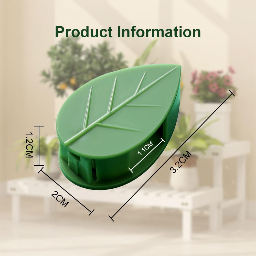 Plant Climbing Artifact Fixture Clip, 2026 New Plant Clips for Climbing Plants, Mini Leaf Clips Plant Support Clips with Adhesive Stickers, Self-Adhesive Invisible Wall Vines Fixing Clips (30 PCS)