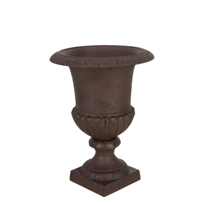 Esschert Design XH61-AR Large French Urn, 12" Diameter, Cast Iron, Decorative