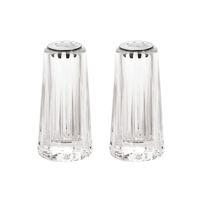 YBM Home Salt and Pepper Shakers Acrylic with Stainless Steel Lid, 1.5oz Clear Spice Herb Dispenser for Dining Table and Farmhouse Decoration, 1231-2