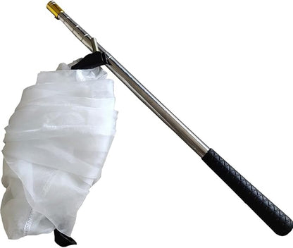 Telescopic Insect and Butterfly Net Catching Insects Bugs Fishing Nets, Stainless Steel Handle Extends from 15 Inches to 59 Inches