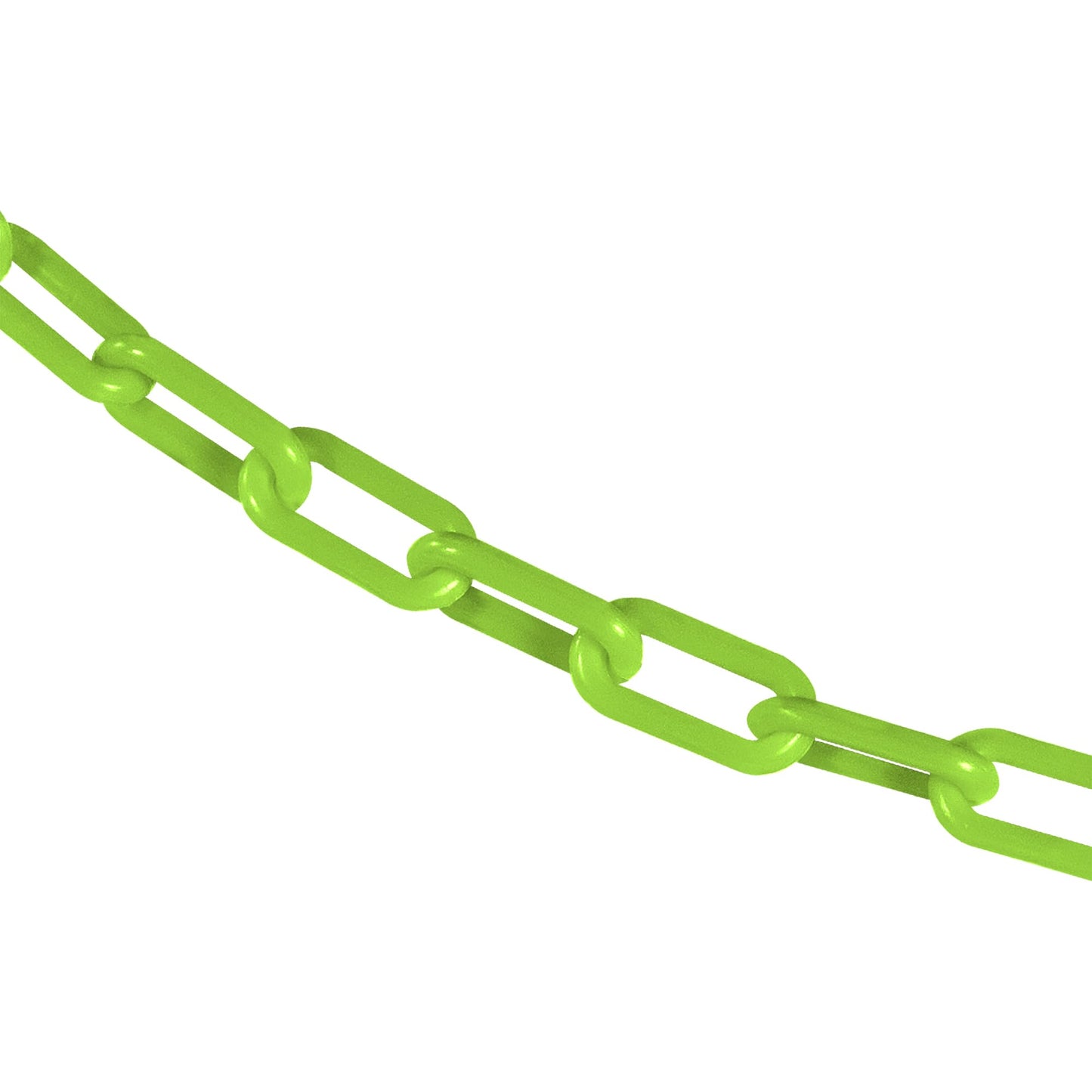 Mr. Chain Plastic Barrier Chain, Safety Green, 1.5-Inch Link Diameter, 25-Foot Length (30014-25)
