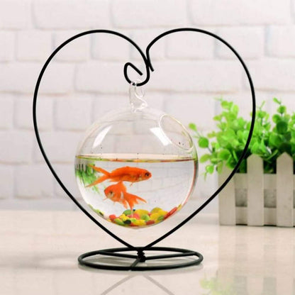 YY YEARCHY Ornament Display Stand Heart Shaped Hook Rack Holder for Hanging Glass Globe Pot Terrarium Witch Ball Home Christmas Wedding Decoration Creative Gift (2, 4.7" x 9" x 9")