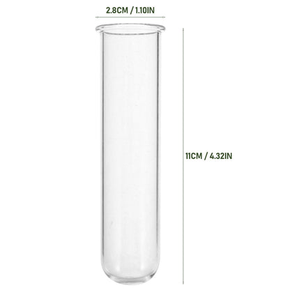 IWOWHERO 5Pcs Plant Propagation Station Glass Plant Test Tube Planter Pot Holder for Hydroponics for Home Office Planter Hanger Flower Vase Wall Decor Hydroponic Cuttings Clear