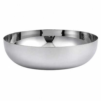IMIKEYA Stainless Steel Serving Bowl 9.5 Inch Round Food Mixing Bowl for Salad Fruit Soup Pasta Ramen Basin Kitchen Accessory Home Decor