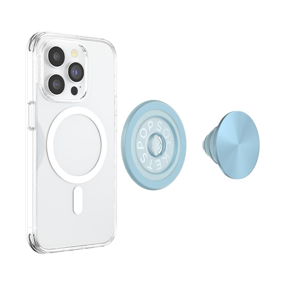 PopSockets Phone Grip for MagSafe, Magnetic Holder, Phone Stand - Blue Sigh