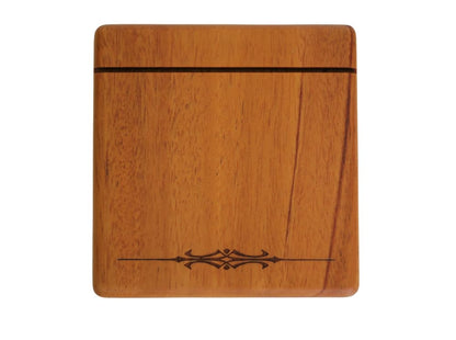 Hecate's Light Tarot Card Stand - Wooden Card Holder - Mahogany Wood Board / Altar Stand for Tarot or Oracle Cards
