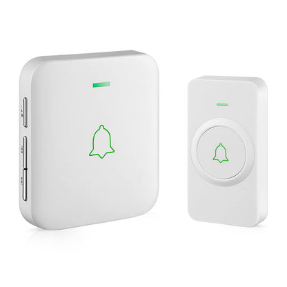 AVANTEK Wireless Door Bell, Mini CB-11 Waterproof Doorbell Chime Operating at 1000 Feet with 52 Melodies, 5 Volume Levels & LED Flash