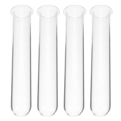 COOPHYA 4pcs Glass Test Tube Plant Propagation Vases Hydroponic Flower Holders Decorative Desktop and Wall Terrarium Containers for Home Garden Office