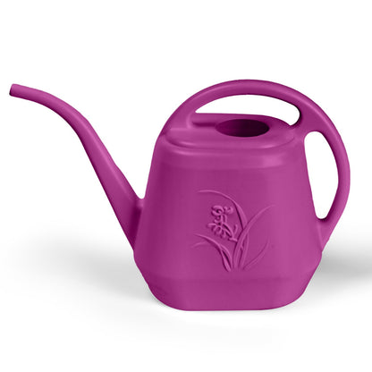ZXJ Plant Watering Can - for Indoor and Outdoor Home Garden Plants - with Long Spout - Rose Red - 1/2 Gallon