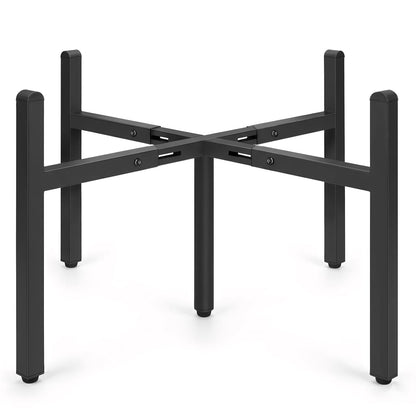 LUBORN Plant Stand Indoor Outdoor, Adjustable Plant Stands Fit for 15–20-Inch Large Plants, Mid-Century Metal Planter Stand, Heavy-Duty Single Modern Plant Holder for Living room, Patio