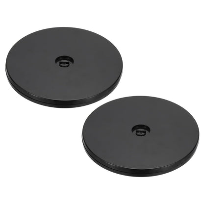 PATIKIL 6 Inch Heavy Rotating Swivel Stand, 2Pcs 360 Rotation Lazy Susan Turntable with Steel Ball Bearings for Model Base Rotating Plants TV Computers Monitors, Black