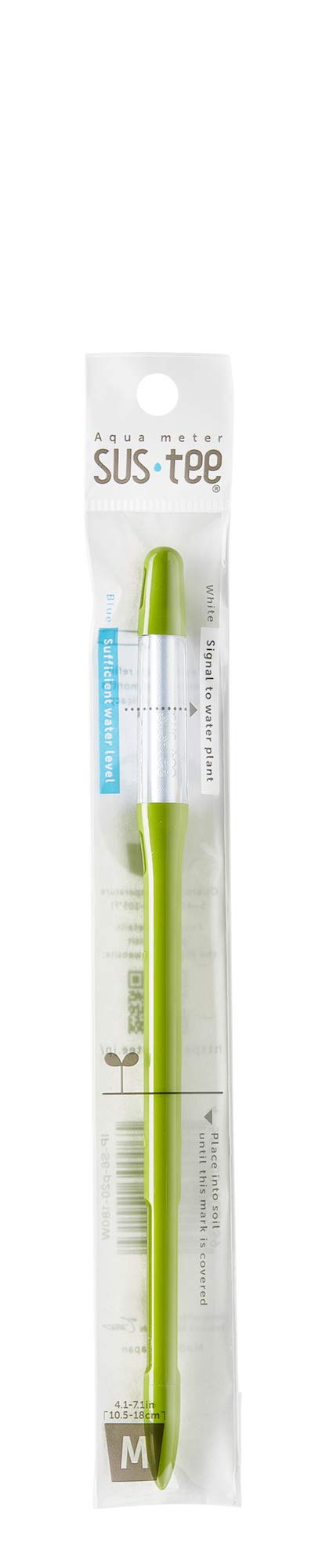 Sustee Aquameter Medium (Green Refillable) - Plant Soil Moisture Sensor - Best for Potted Plants - Probe, Meter, Indicator
