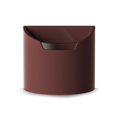LoopTime Leakproof Car Trash Can,Mini Car Trash Bin for SUV and Truck,Small Removable Liner Garbage Can,Waterproof Automotive Trash Can for Vehicle,Home,Office,Multipurpose,Easy to Clean (Wine Red)