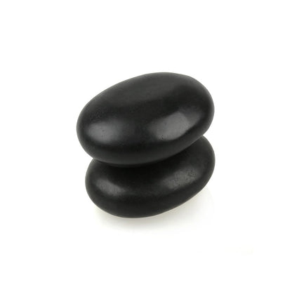 QYLHH 2 Pcs Large Hot Massage Stones Set Natural Basalt Warm Rocks Kit for Home Spa Massager
