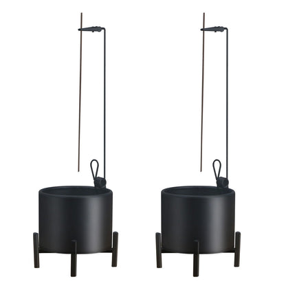 2 Pack Incense Burner, Anti-Ash Flying Metal Incense Holder，Incense Holder for Sticks，with Iron Catcher and Stabilizing Base Four-Legged Base,Perfect for Meditation Yoga, Home Decor