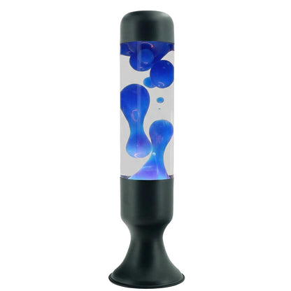 zhrisezlava Liquid Motion Lamps 16 Inch, Blue Motion Lamp Relaxing Night Light for Meditation, Aesthetic Room Decor Aesthetic Lamp, Cool Birthday Gifts for Boys Girls Adults, Black Base Liquid Lamp