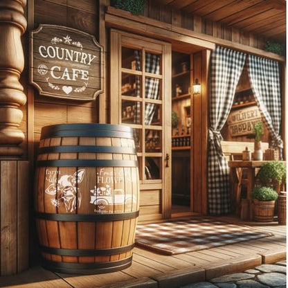 Farmhouse Stencil Set ? 8-Piece DIY Rustic Craft Kit with Reusable Farm-Themed Templates for Painting, Wood Signs, and Country Home Decor
