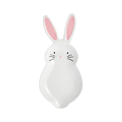 Bico Dreamy Rabbit Ceramic Hand Painted Easter Spoon Rest, Microwave and Dishwasher Safe