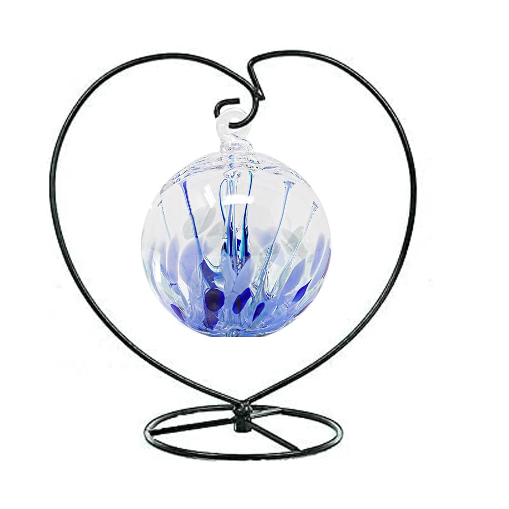 WOCTDTHW Ornament Display Stand Holder Iron Hanger for Chrismas Hanging Glass Globes (Love Shape 1 Pcs)