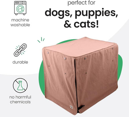 Molly Mutt Kyoto Dog Crate Cover, GOTS-Certified 100% Organic Cotton Canvas Cover for Dog or Puppy Kennel and Cage, Washable, Free of Harmful Chemicals, XX-Large, Fits 48"x30"x33" Crate