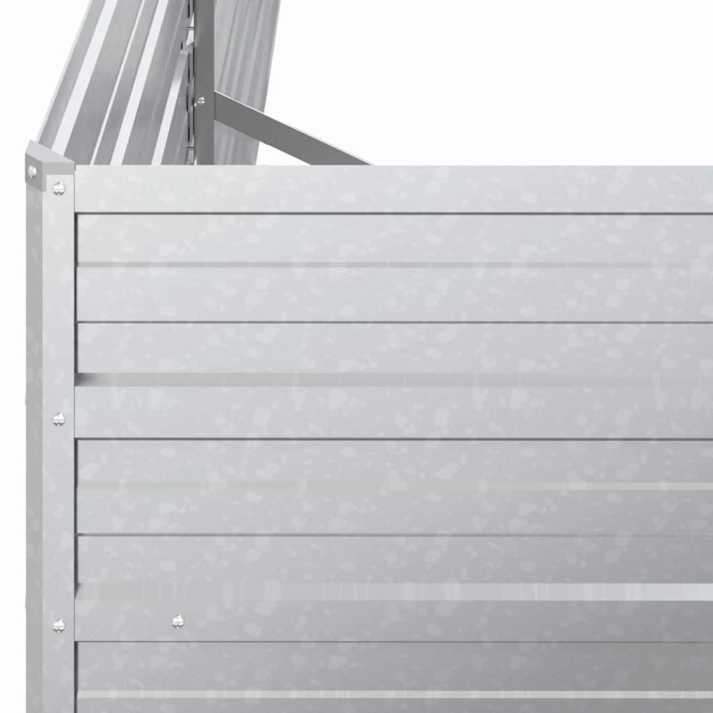 Garden Raised Bed Silver Galvanized Steel Large Garden Raised Bed, Gardening, Pots & Planters, 316884