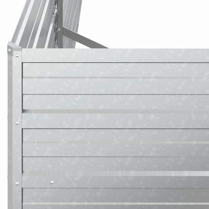 Garden Raised Bed Silver Galvanized Steel Large Garden Raised Bed, Gardening, Pots & Planters, 316884