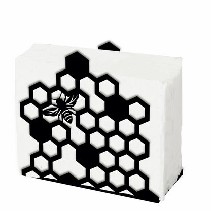 SUPERDANT Bees Napkin Stand Metal Tissue Holder Organizer Hive Bees Paper Napkins Holders for Kitchen Serviette Holder Dispenser Home Dining Room Dinner Party Farmhouse Table Decoration