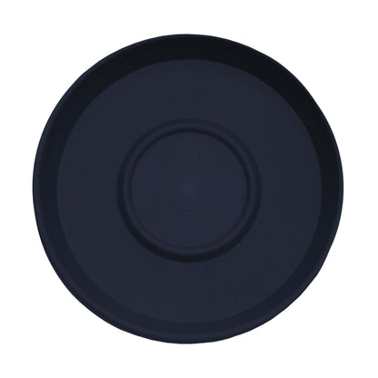 Bloem 10" Terra Round Plant Saucer, Lightweight UV-Resistant Resin Outdoor & Indoor Flower Pot Tray - Traditional Design and Durable for Garden and Home Décor - Fits 10-inch Planter Pots, Navy Blue