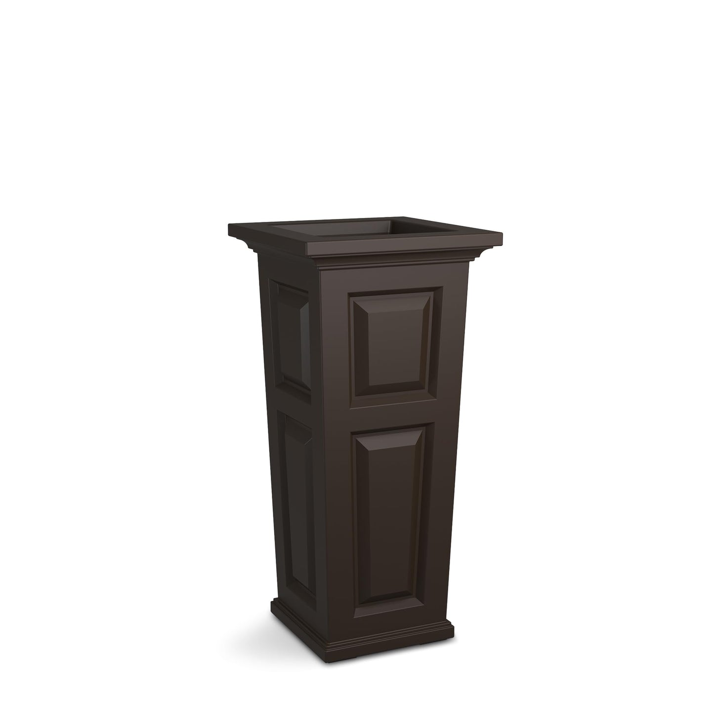 Mayne Nantucket 32-Inch Tall Planter – Self-Watering, Weather-Resistant Planter for Flowers – Durable Outdoor Design for Patio, Porch, or Entryway