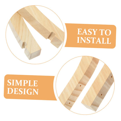 UKCOCO 2pcs Hanging Plant Holder Outdoor Indoor Plant Hanger Wooden Wall Hangers Ceiling