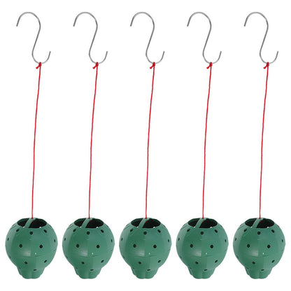 UKCOCO 5pcs Hanging Multi-Hole Plastic Planters for Succulents and Orchids, Strawberry Shape with Side Openings, Seedling Nursery Pots for Indoor Outdoor Gardening