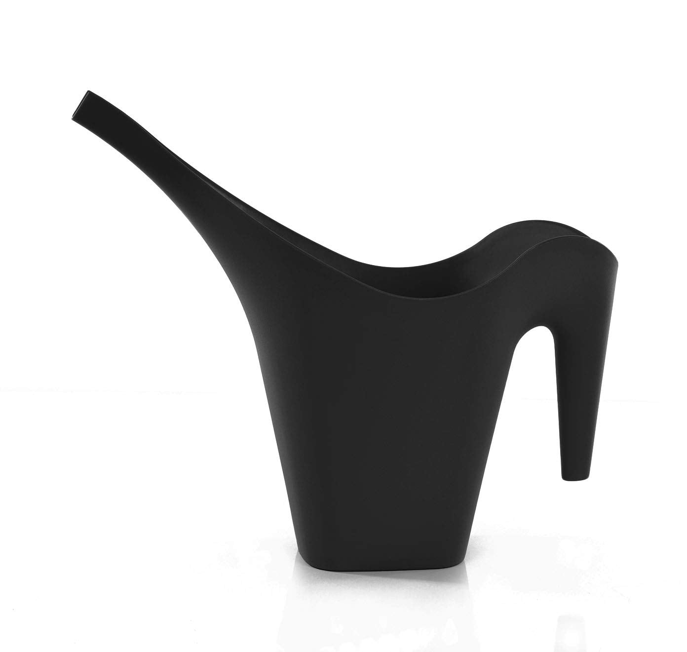 Mintra 1/2 Gallon Plant Watering Can, Long Spout Plastic Water Pitcher for Indoor & Outdoor Use, Durable & Lightweight Water Can for Watering Flowers & Potted Plants, 1 Pack, 2L/68 oz – Black