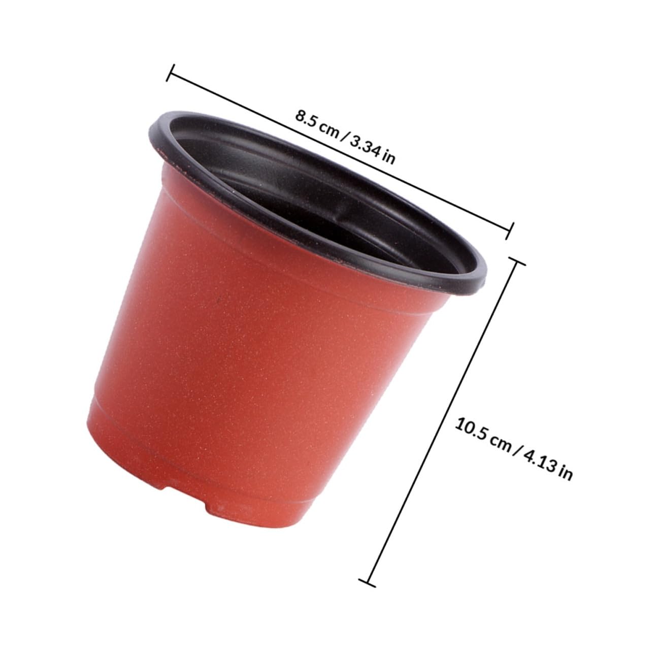 TOMETURE 120pcs Plastic Seedling Pots and Nursery Planter Cups Dual-Color Breathable Planting Containers for Strawberry Cuttings and Outdoor Gardening