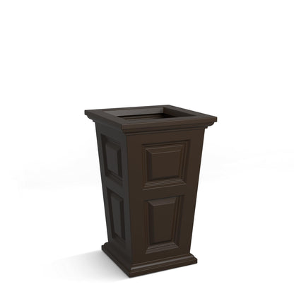 Mayne Wyndham 24-Inch Tall Planter – Self-Watering, Weather-Resistant Planter for Flowers – Durable Indoor/Outdoor Design for Patio, Porch, or Entryway