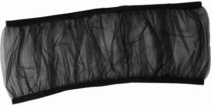 TOPINCN Universal Bird Cage Skirt Nylon Ventilated Mesh Seed Catcher for Parrots Black Cage Accessory Pet Supply