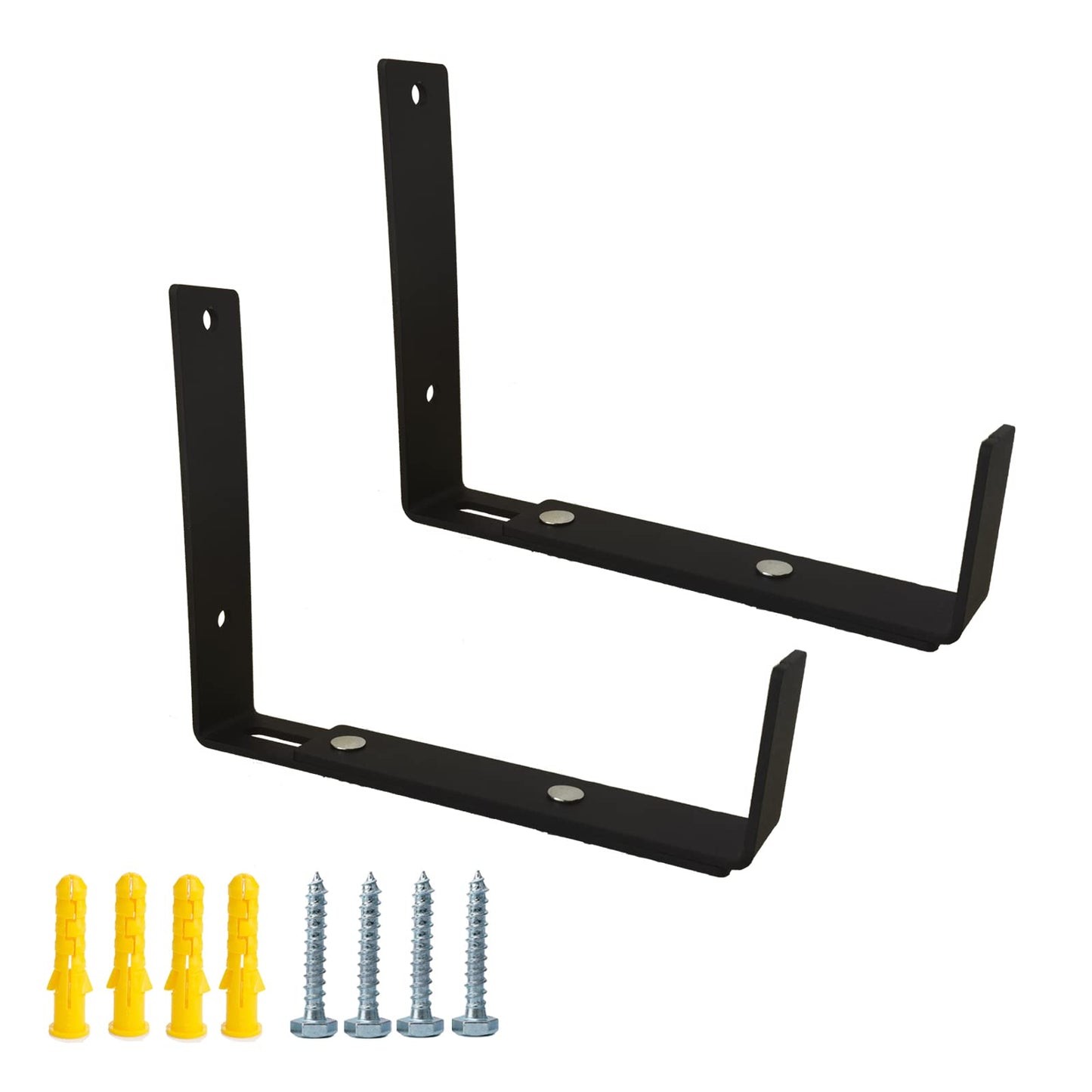 TINGYU Adjustable Planter Box Bracket,Flower Window Box Bracket,Planter Shelving with Adjustable Size The Width of The Bottom of The Planter Box
