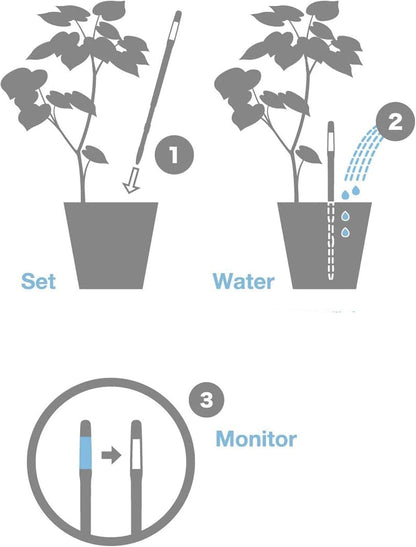 Sustee Aqua Meter, Moisture Sensor Refill Insert, Large Style, 4 Insert Replacement Sticks