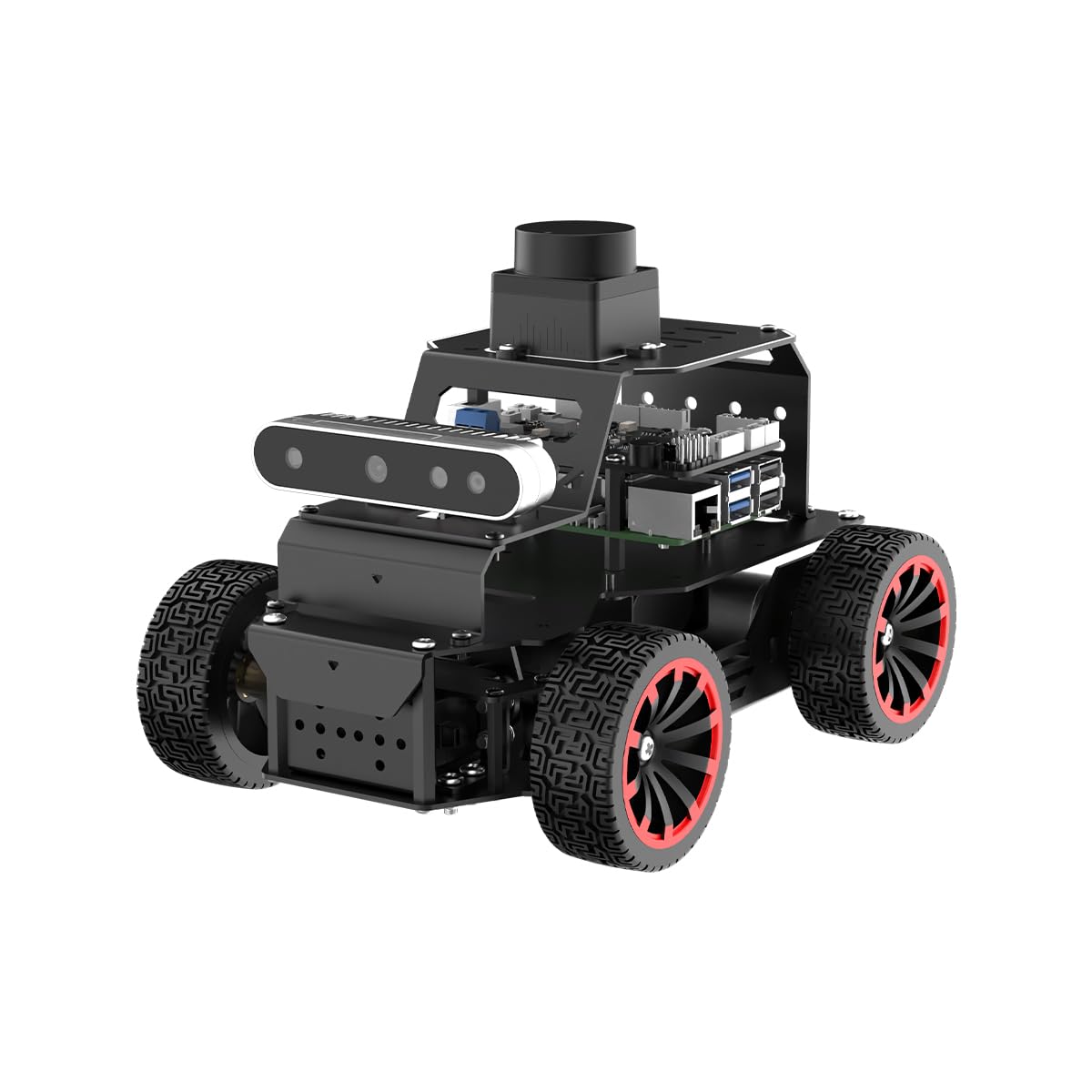 HIWONDER Robot Car with ChatGPT Large AI Models, 3D Depth Camera Ackermann Chassis ROS2-HUMBLE Lidar SLAM Mapping Navigation Autonomous Driving, MentorPi A1 Standard Kit with Raspberry Pi5 4GB