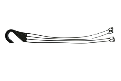 Replacement 4 Strand Plastic Hangers for 12" Hanging Baskets - Set of 5 (Olive Green)