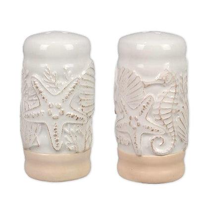 The Bridge Collection Ceramic Coastal Salt and Pepper Shakers
