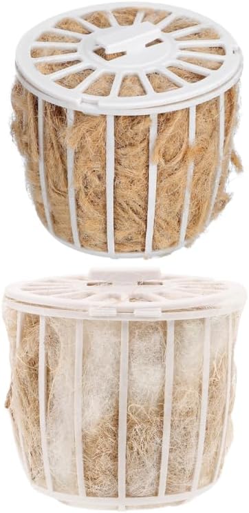2-Pack Natural Jute Bird Nesting Material for Parakeets Canaries Finches Soft Comfortable Bird Bedding Cage Accessory for Breeding and Rest