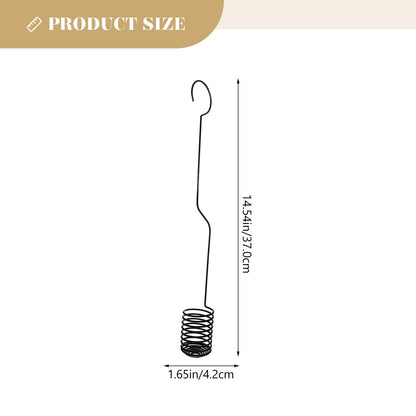 TOYANDONA 2pcs Tillandsia Hanging Rack Hooks Metal Air Plant Holders 37cm Spiral Stand Wall Mount for Indoor Outdoor Plant Display