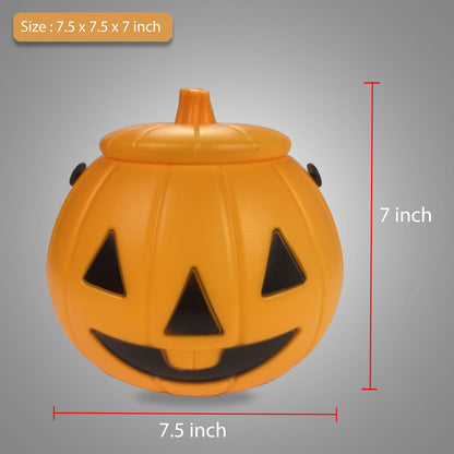 Dobertry Pumpkin Lights with Sound Effects, Laughing Scary Noise Led Lantern, Battery Operated Spooky Sound Pumpkin Lamp, Hanging Light for Home Party Porch Halloween Decor
