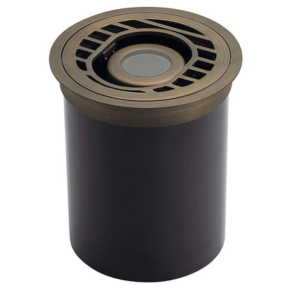 KICHLER 12 Volt 7 Watt Accent Well Light in Centenial Brass Finish for use as an Uplight in a Recessed Well, 15789CBR