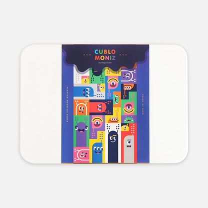 CUBLO Moniz 100 PCS Magnetic Cube Blocks in 10 Colors with Counting & Character Cards | Count, Learn & Build | STEM Educational Building Toy for Kids Ages 3+